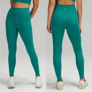 Lululemon Wunder Train High-Rise Tight 28" Green Lagoon Womens Size 2